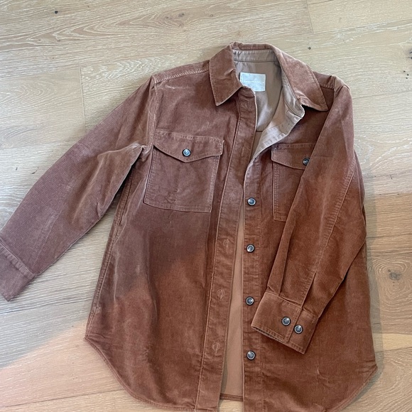 Everlane Jackets & Blazers - Everlane Brown Corduroy Shirt Jacket